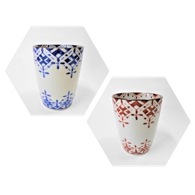 新作のフリーカップ お茶、アイスコーヒー、ビールなど様々なシーンで活躍します。 New cups! You can use it in various scenes, drinking tea, ice coffee and beer! #清水焼 #京都 #フリーカップ #てづくり #お茶 #コーヒー #ビール #お酒 #瓔珞 #ペア #青 #赤 #kiyomizuyaki #kyoto #jap